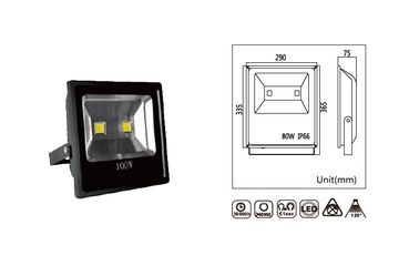 100W IP65 एकीकृत सुपर उज्ज्वल आउटडोर एलईडी फ्लड लाइट्स 120 ° बीम कोण